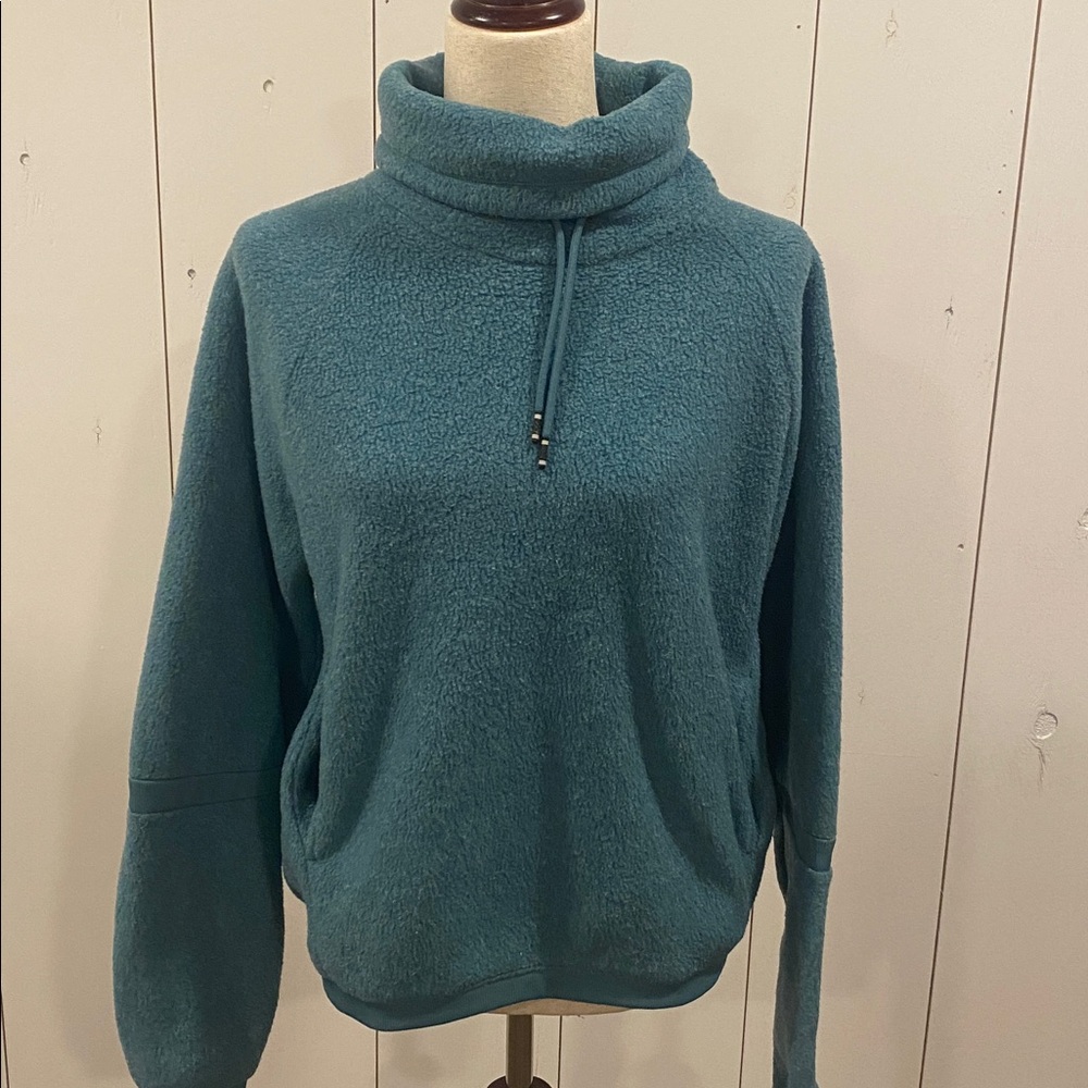 Nike Women's Therma Fleece Cowl Neck Cozy Training Pullover Sz Small - Picture 4 of 8